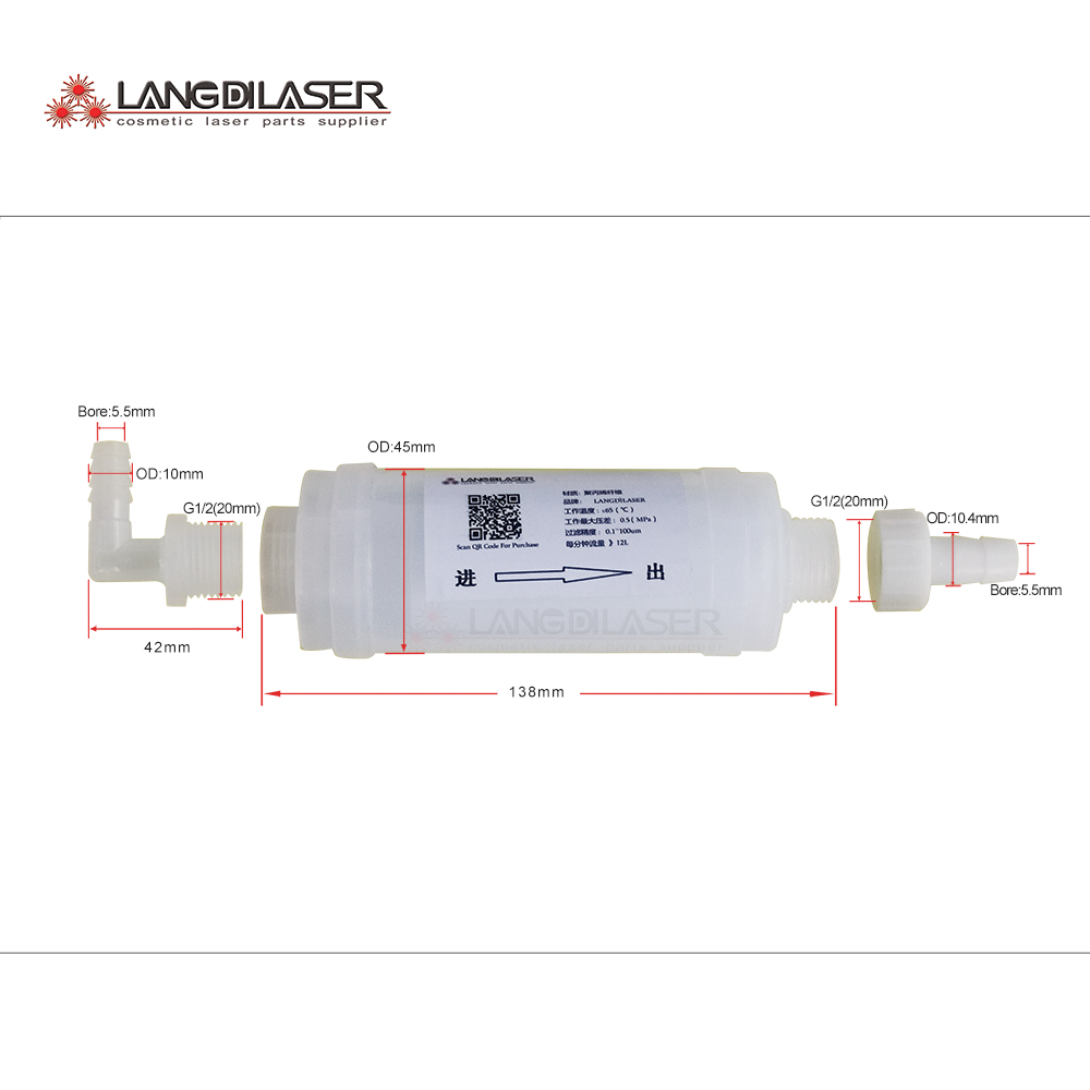 Industrial Laser Hair Removal - Système de filtre à eau Laser