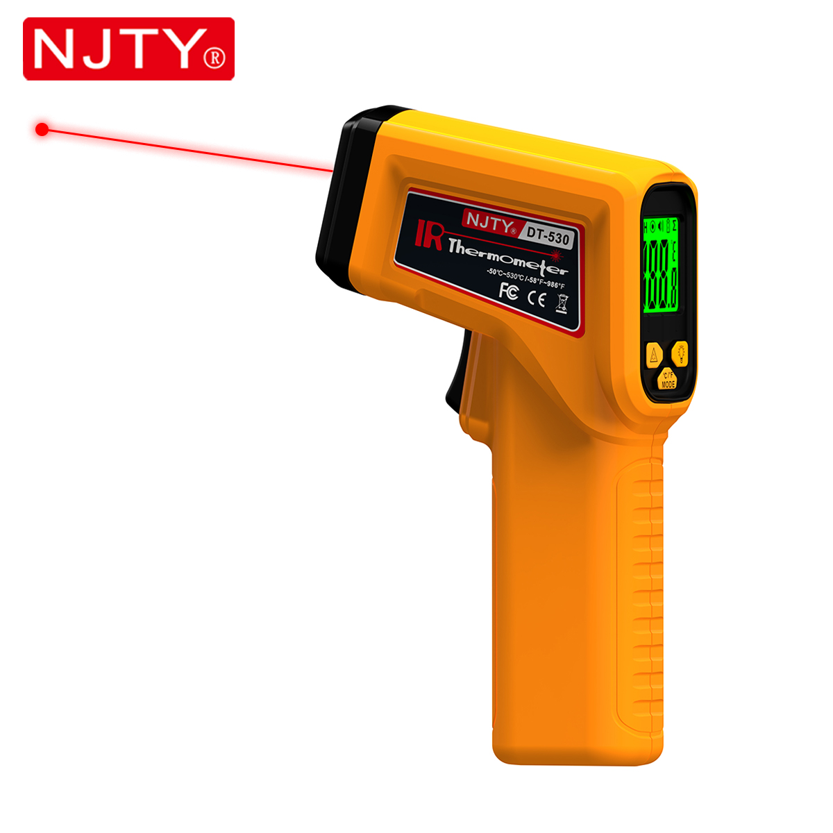 Industrial Laser Thermometer Gun - NJTY – thermomètre infrarouge Laser, pistolet