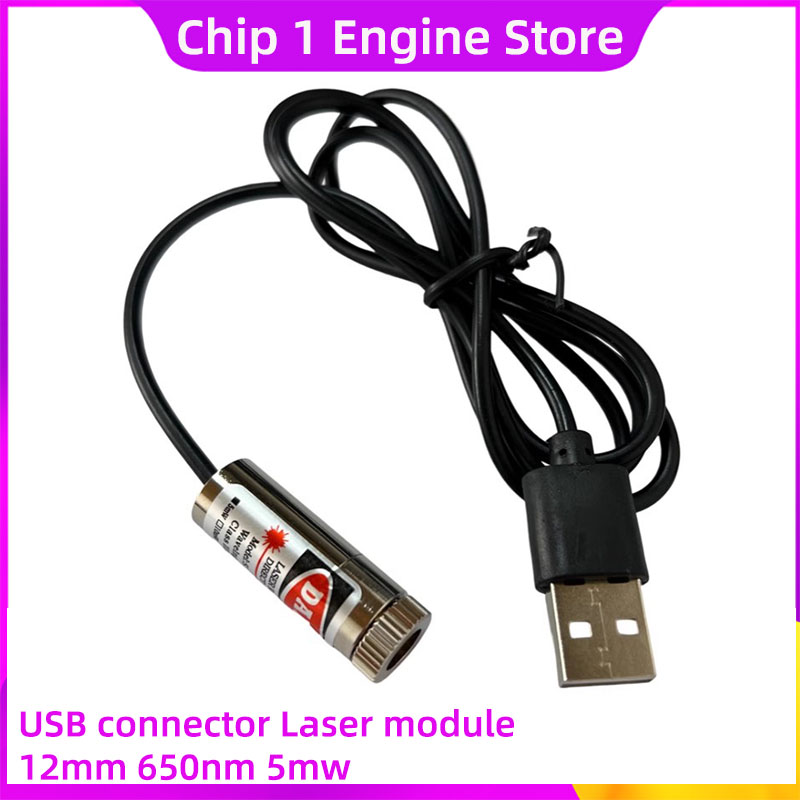 Industrial Laser Pointer - Pointeur laser en cuivre 650 nm,