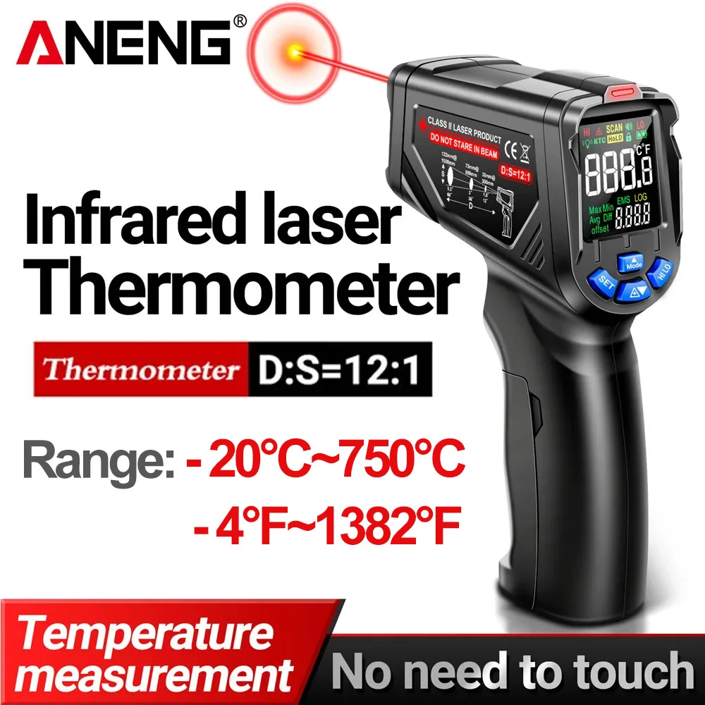 Industrial Laser Thermometer Gun - Thermomètre laser infrarouge ANENG TH06 -20