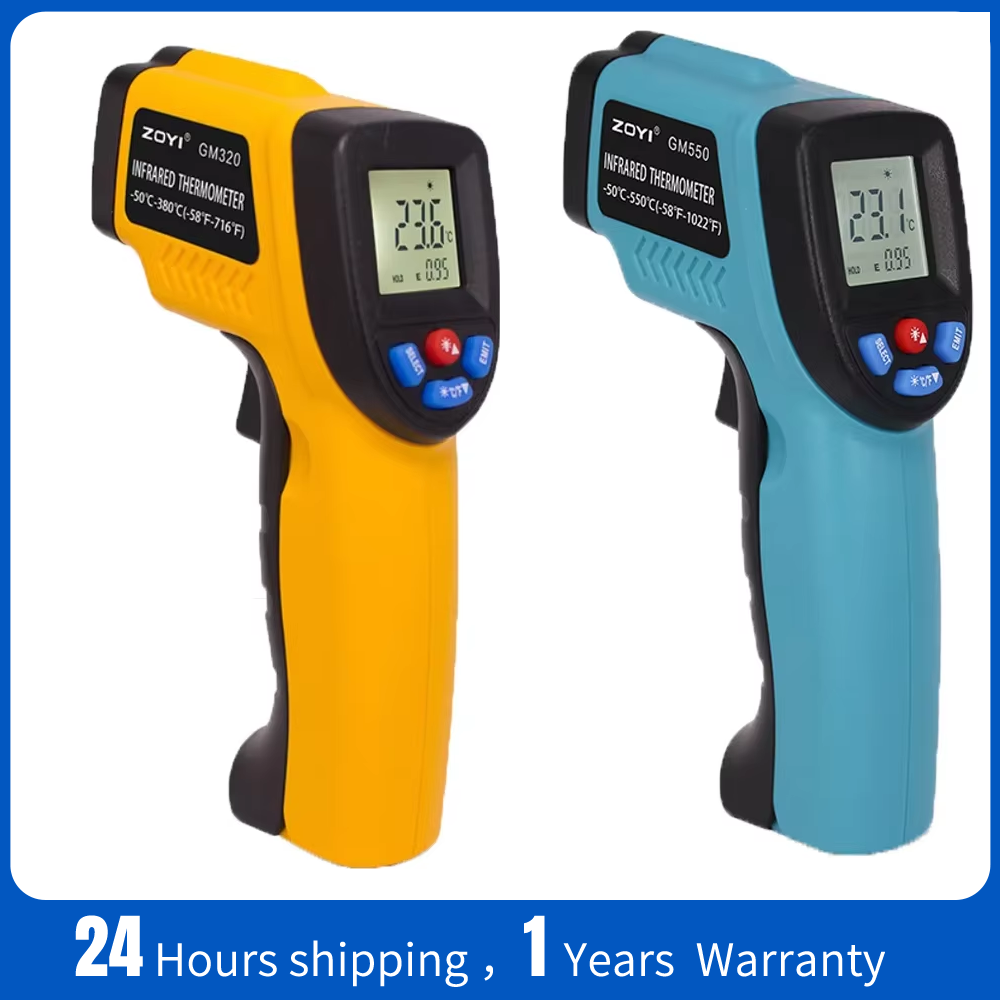 Industrial Laser Thermometer Gun - Thermomètre infrarouge portable, pistolet de mesure