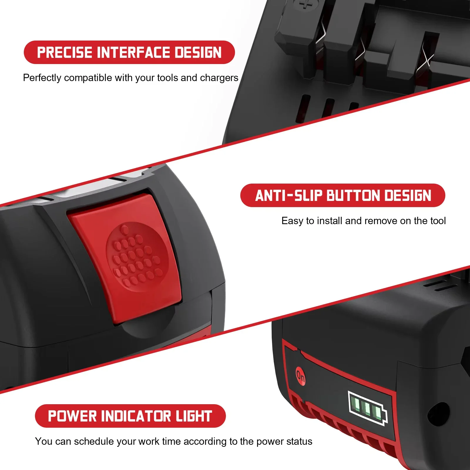 Lot de 2 batteries d'outils él - Bosch Drill Gsb 18V avis et prix