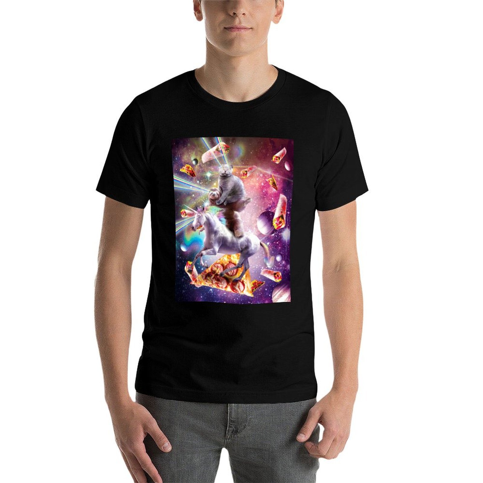 Laser Eyes Space Cat On Sloth  - Industrial Laser Printing avis et prix