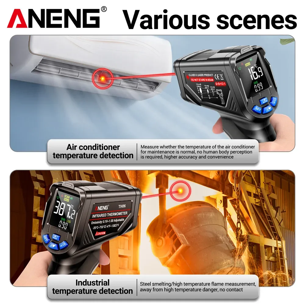 Thermomètre laser infrarouge A - Industrial Laser Thermometer Gun avis et prix