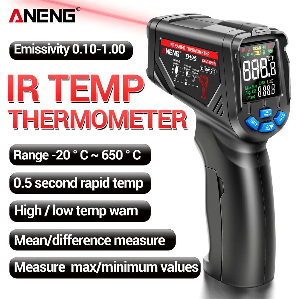 Testeur de température pour tu - Industrial Laser Thermometer Gun avis et prix