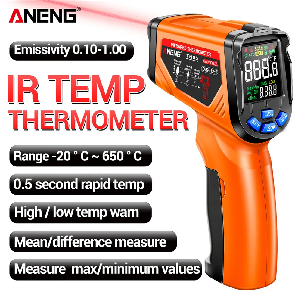 Thermomètre infrarouge numériq - Industrial Laser Thermometer Gun avis et prix