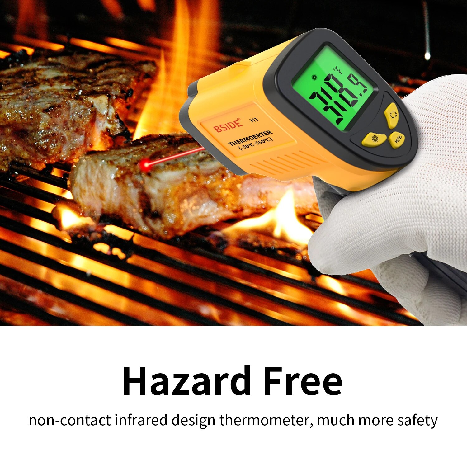 Therye.com-Pistolet laser numé - Industrial Laser Thermometer Gun avis et prix