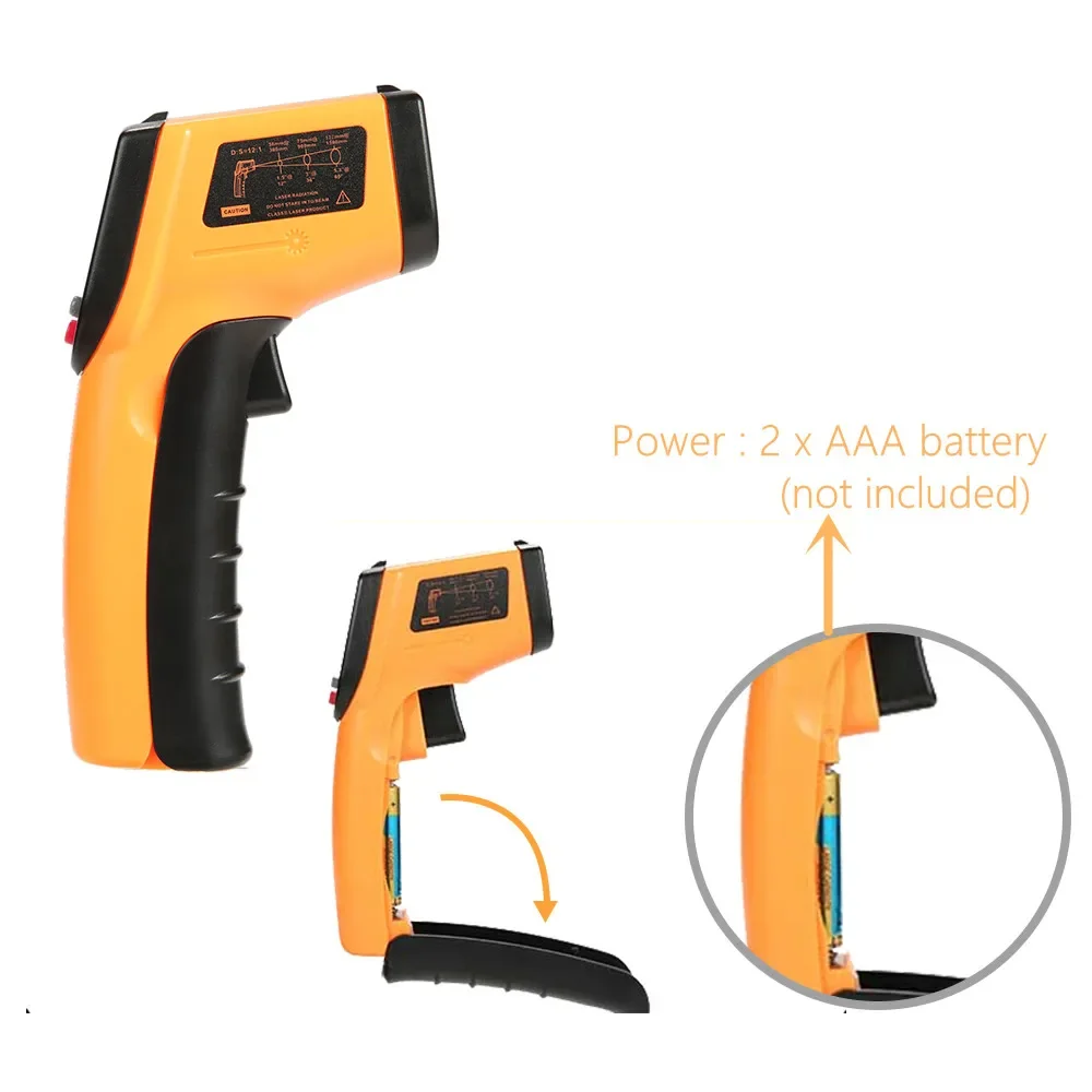 Thermomètre infrarouge portabl - Industrial Laser Thermometer Gun avis et prix